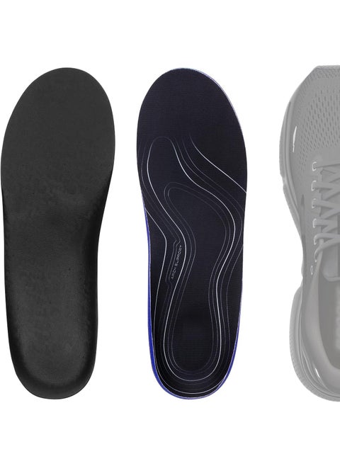 Linkidea 2 Pairs Arch Support Shoe Insoles Compatible with Brooks Ghost 15, GTS 23, Anthem 6, Replacement Shoe Inserts, Shock Absorption and Cushioning for Feet Relief (US Men 5/Women 6.5)