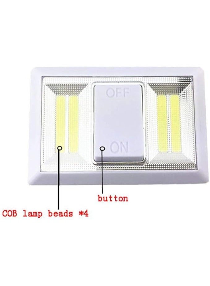٢ قطعة مصباح COB مع مفتاح LED مغناطيسي، ضوء ليلي، ضوء خزانة . - Image 5