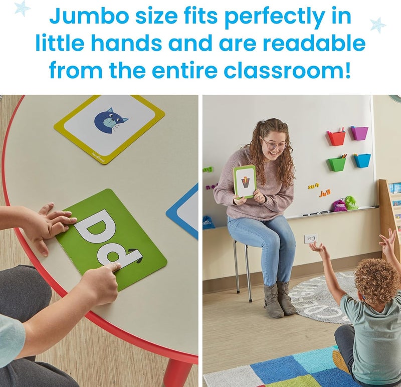 hand2mind Alphabet Picture Mnemonic Cards ABC Flashcards for Kids Classroom Alphabet Cards Early Learning Flash Cards Letter Recognition Montessori Alphabet Cards Toddler Learning Activities - Image 5