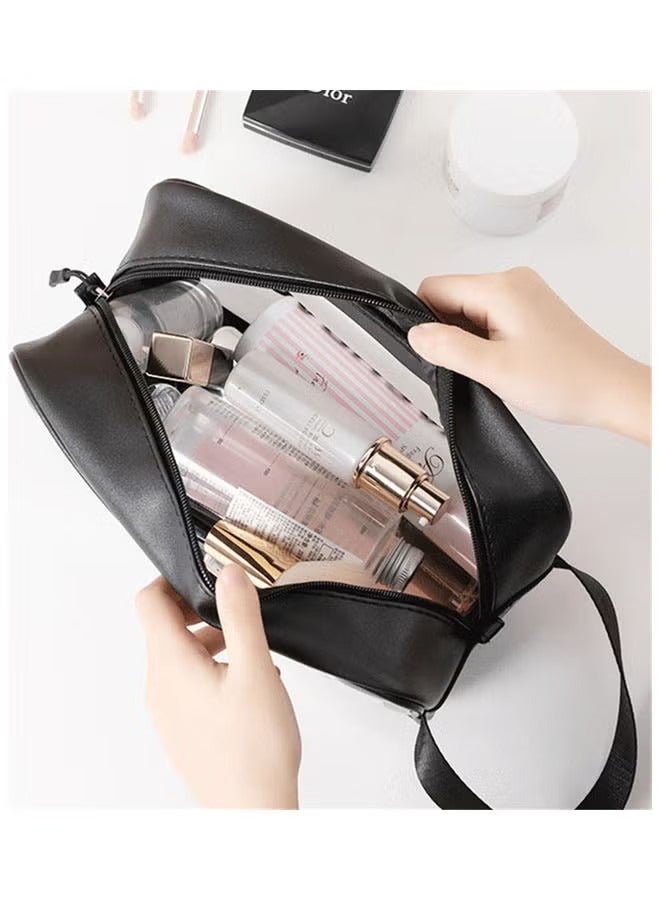 ORiTi 4-Piece Transparent Cosmetic Bag Black  - Image 2