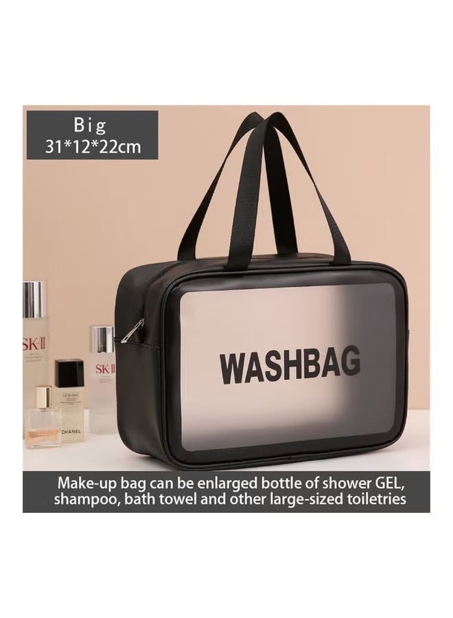 ORiTi 4-Piece Transparent Cosmetic Bag Black  - Image 3