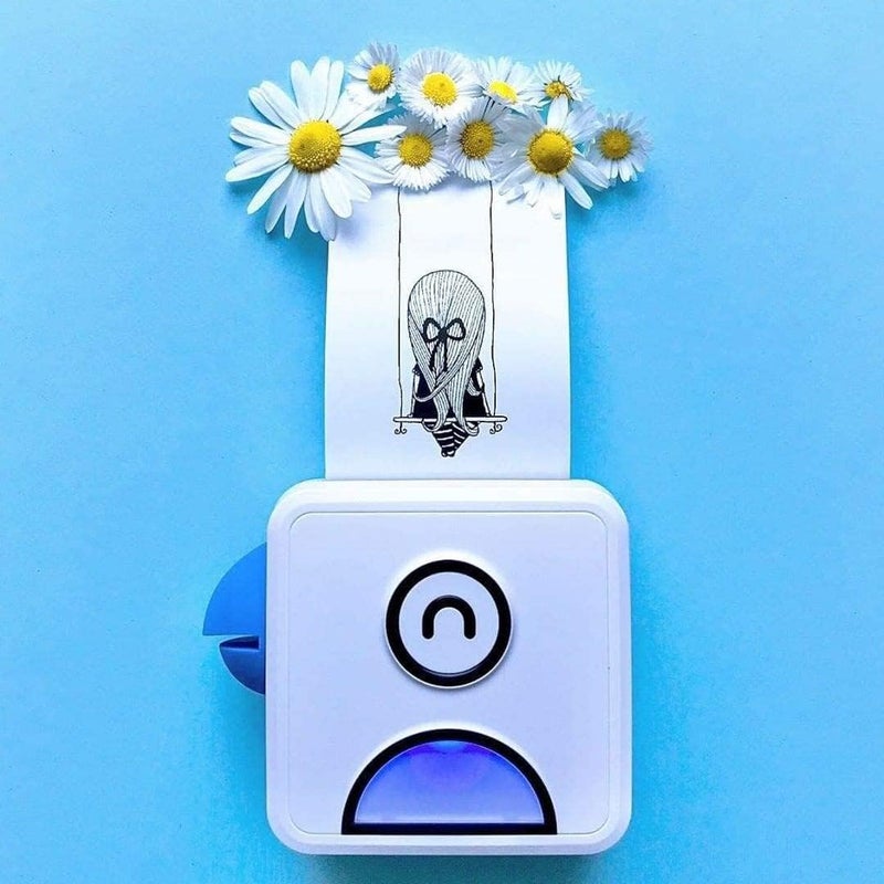Poooliprint L1 Inkless Pocket Printer - Mini Phone Bluetooth Portable Poooli Thermal Printer for iOS + Android Print Sticky Photos, Labels, Notes, Lists for Journal, Blue - Image 5