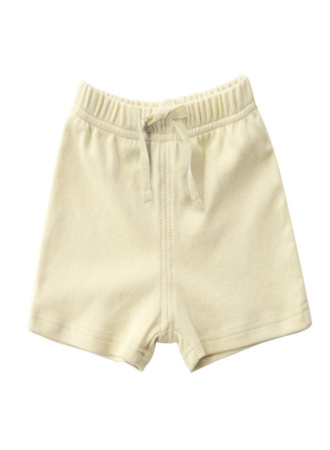 Teach Leanbh Unisex-Baby 3-Pack Cotton Soild Color Short with Drawstring 3-24 Months (18-24 Months, Purple/Yellow/Pink) - Image 4