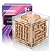 CHEROSIN Fidget Puzzle Cube for Kids and Adults 6Sided Wooden Puzzle Game Fidget Toy for Anxiety Relief Handheld Maze Cube for Travel 3D Brain Teaser Magic Cube Fidget for Christmas Stocking Stuffers - Image 3