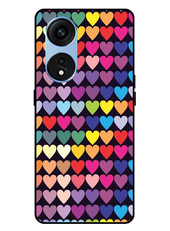 EYE CATCH Printed Protective Case Cover For Oppo A1 PRO -  Hearts - Image 1