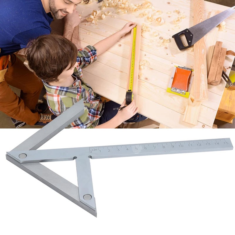 Stainless Steel Center Finder And Angle Measuring Ruler For Precision Marking - Image 5