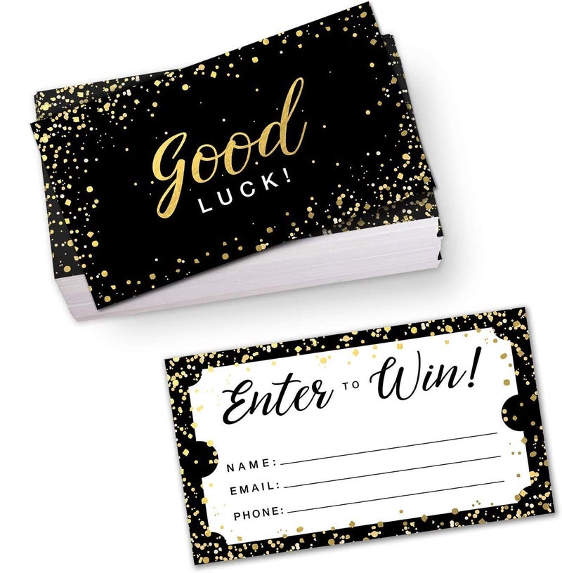 SBLABELS 100 Raffle Tickets 2 x 35 Contest TicketsGiveaways Entry FormsGrand Opening Enter to Win Cards - Image 2