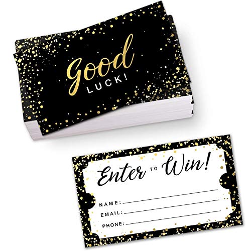 SBLABELS 100 Raffle Tickets 2 x 35 Contest TicketsGiveaways Entry FormsGrand Opening Enter to Win Cards - Image 1