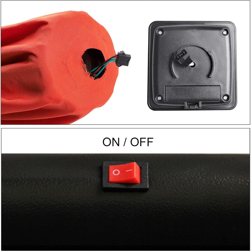 Blissun 9 ft Solar Umbrella, 32 LED Lighted Patio Umbrella, Table Market Umbrella, Outdoor Umbrella for Garden, Deck, Backyard, Pool and Beach (Orange) - Image 4