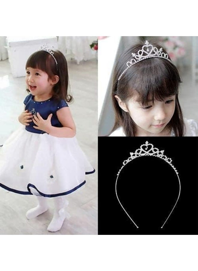 تاج رأس للأطفال مرصع بالكريستال – تاج أميرة أنيق للحفلات وأعياد الميلاد والمناسبات – متعدد الأشكال والألوان - Image 4