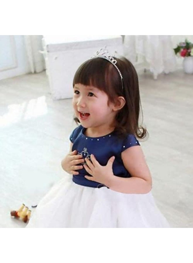 تاج رأس للأطفال مرصع بالكريستال – تاج أميرة أنيق للحفلات وأعياد الميلاد والمناسبات – متعدد الأشكال والألوان - Image 2