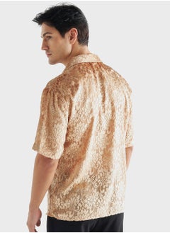 FAV Textured Regular Fit Shirt  - Image 3