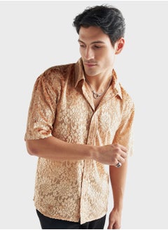 FAV Textured Regular Fit Shirt  - Image 4