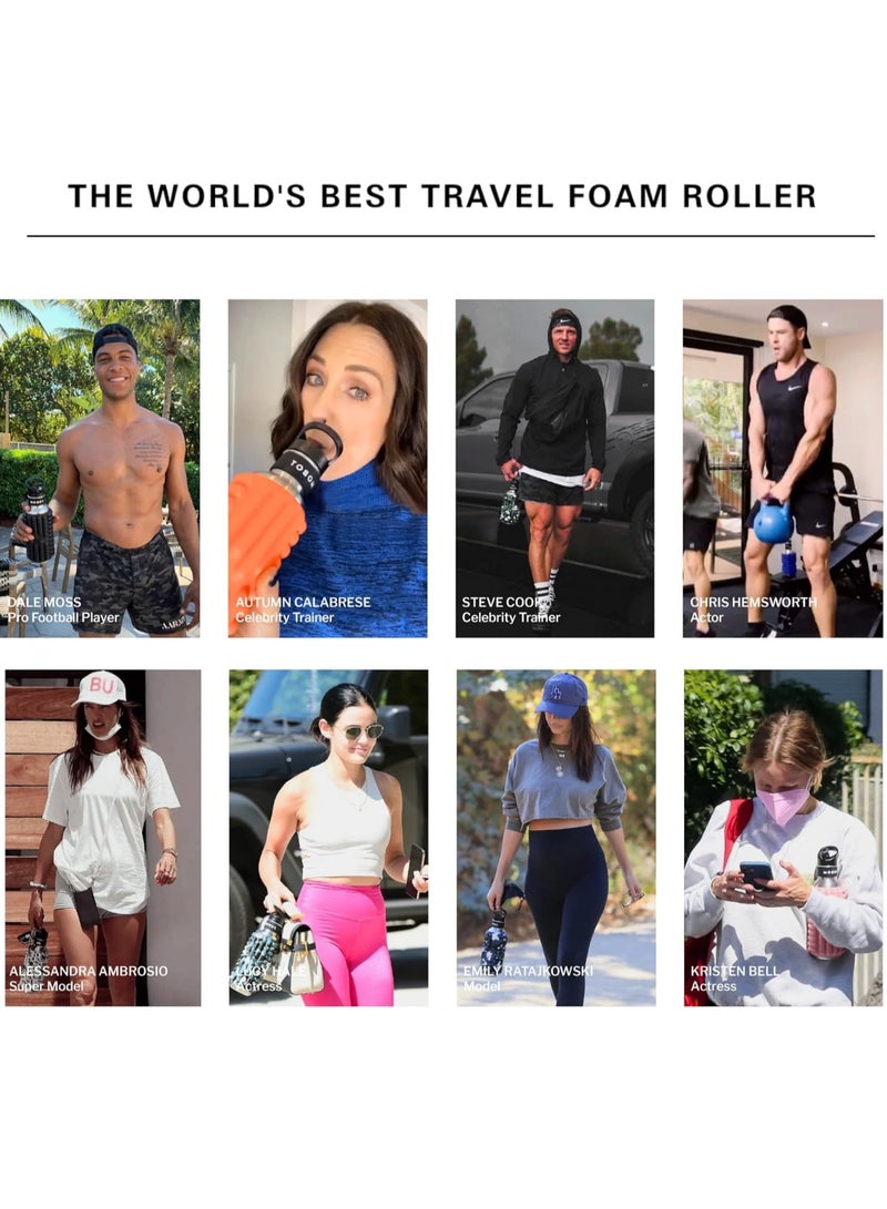 MOBOT Big Bertha Foam Roller Water Bottle -Pastel Blue Camo 1.2L - Image 5