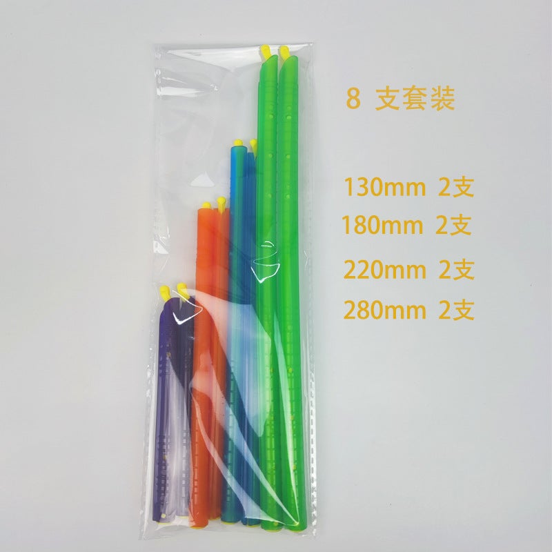 Multifunctional food fresh-keeping sealing clip moisture-proof sealing clip snacks sealing stick tea sealer candy color spot 8 piece set 