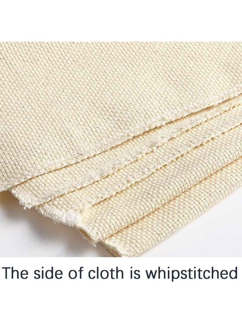 SYOSI Punch Needle Fabric, Embroidery Fabric, Monks Cloth for Punch Needle Embroidery Rug-Punch & Pinch Needle, 26.4 x 19.3 Inch - Image 3