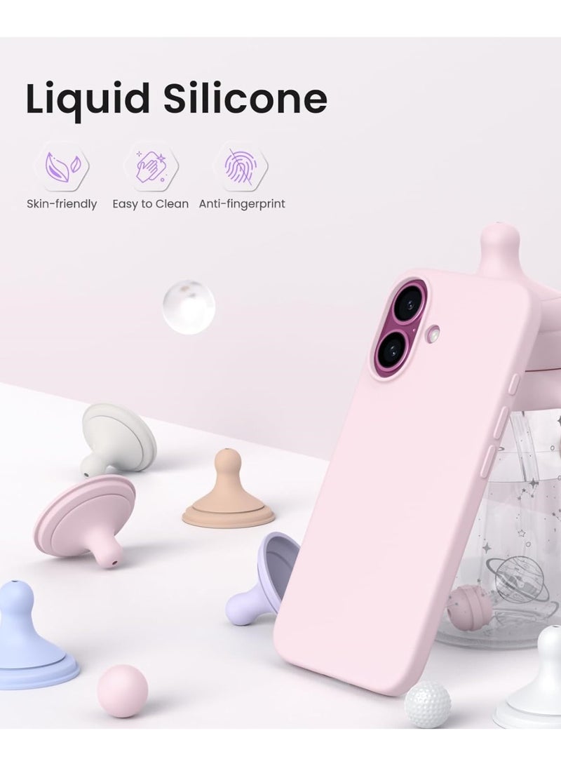 BORTONY iPhone 16 Case 6.1 inch Liquid Silicone Case iPhone 16 Cover Gel Rubber Soft Silky Touch Shockproof Thin Protective Cover for Apple iPhone 16 - Image 5
