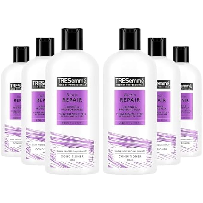 BIOTIN REPAIR VISIBLY REPAIRS 7 TYPES OF DAMAGE IN 1 USE CONDITIONER FOR DRY, DAMAGED HAIR 6 X 680 ML - Image 1