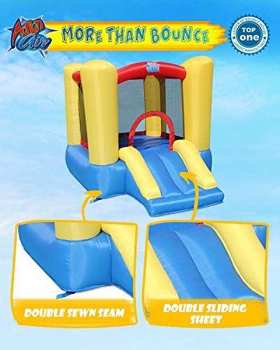 ACTION AIR Bounce House, Toddler Inflatable Bounce House with Blower for Indoor/Outdoor, Bouncy Castle with Durable Sewn and Extra Thick, Jump House with Slide for Kids (9309Y) - Image 3