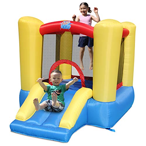 ACTION AIR Bounce House, Toddler Inflatable Bounce House with Blower for Indoor/Outdoor, Bouncy Castle with Durable Sewn and Extra Thick, Jump House with Slide for Kids (9309Y) - Image 1