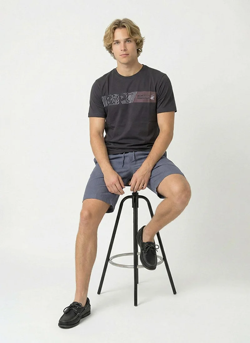Beverly Hills Polo Club Black Beverly Hills Polo Club Mens BP M1346-HR Short Sleeve T-Shirt, Black for Men | Best Price UAE