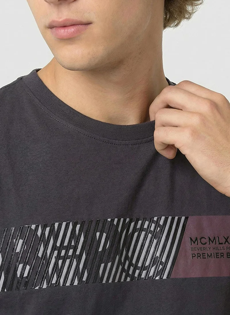 Beverly Hills Polo Club Black Beverly Hills Polo Club Mens BP M1346-HR Short Sleeve T-Shirt, Black for Men | Best Price UAE