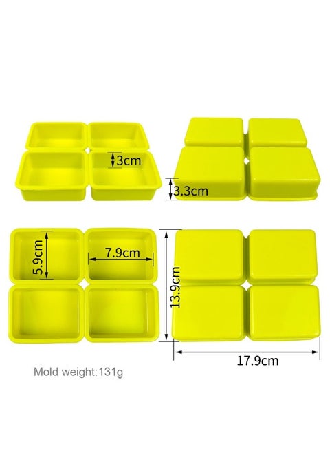 DIY Handmade Soap Molds - Rectangular, Oval, Round, Heart-shaped, Square Silicone Soap Molds