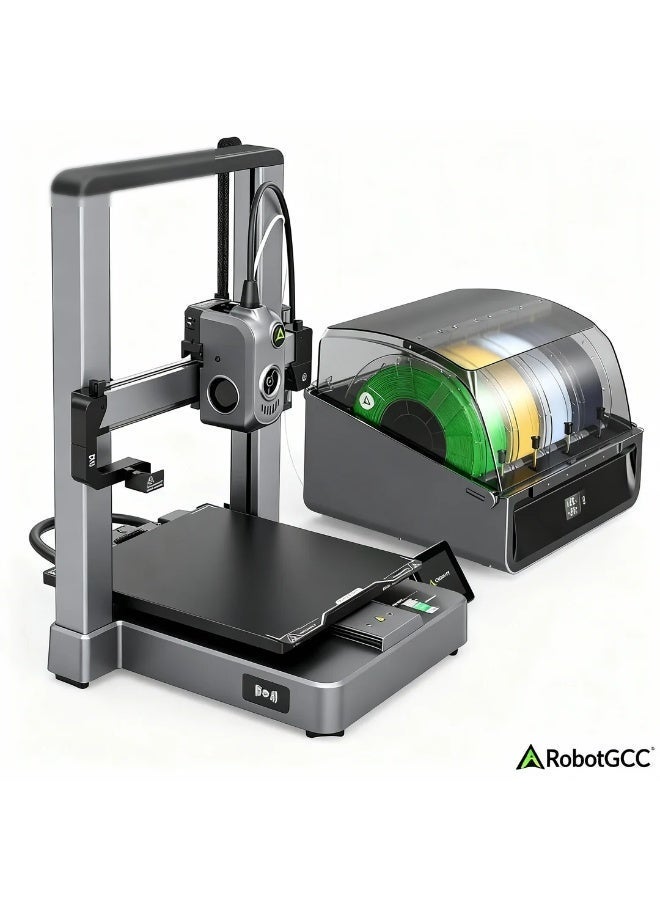 robotgcc Professional High Speed 3D Printer with 12000mm/s² Acceleration, Step-Servo Motion Control, Auto Bed Leveling, RFID Filament Detection, WiFi Smart Control, Multi-Material Desktop FDM 3D Printer for PLA PETG ABS Prototyping Engineering Education Creative Design - Image 1