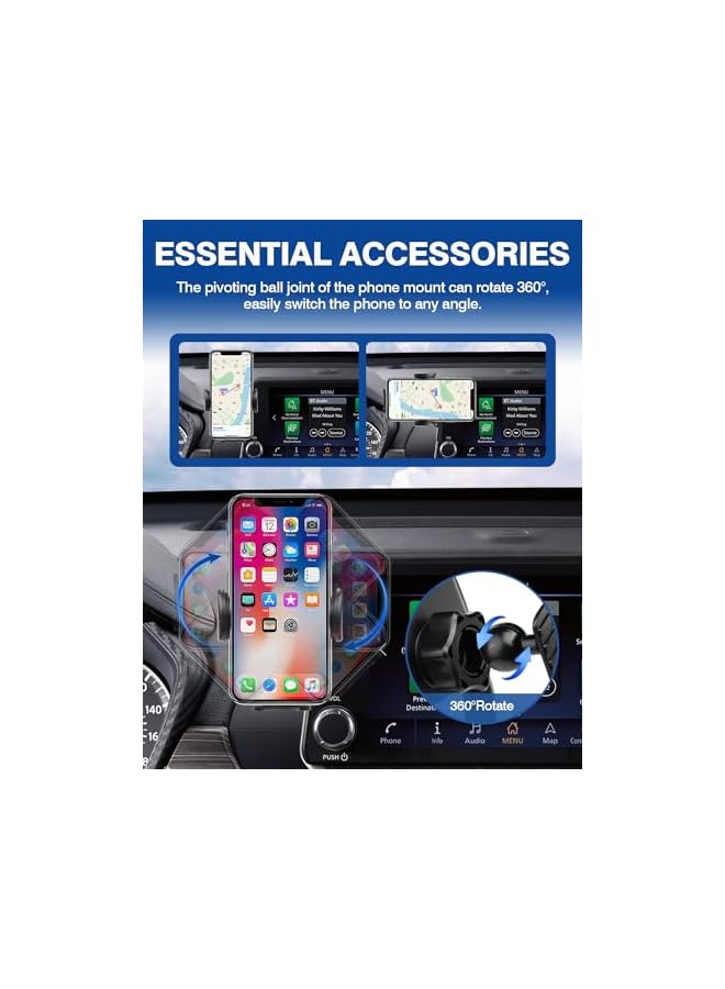 Green Tiger Generic Car Phone Holder Fit for Nissan Rogue 2021-2023/Altima 2019-2025/Sentra 2020-2025 Accessories Phone Mount 8-Inch Screen Cell Phone Automobile Cradles Hands-Free 360 Degree Rotation - Image 4