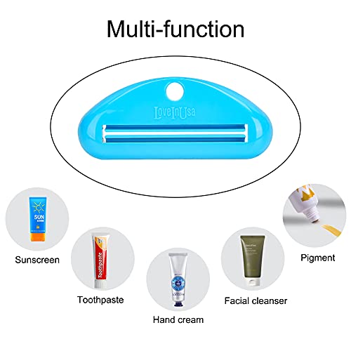 LoveInUsa Toothpaste Tube Squeezer Dispenser, Hanging Toothpaste Clips Holder Rolling Holder Squeezer 4 Pack - Image 3