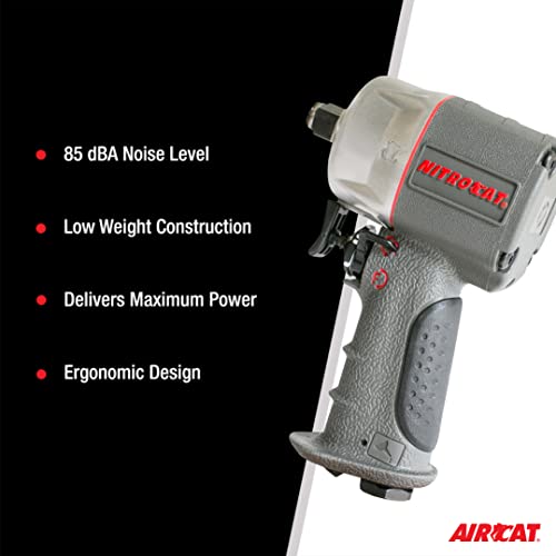 AIRCAT Pneumatic Tools 1056-XL 1/2-Inch NITROCAT Composite Compact Impact Wrench : Low Weight Power Impact Wrench : Tool for Automotive Improvement & Maintenance - Image 5