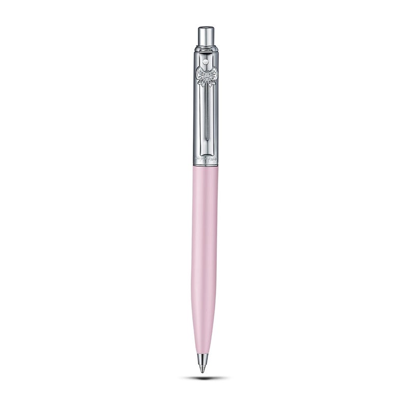 Sheaffer Gift Set - Eip Sentinel 321 Pink Matte Finish Ballpoint Pen With Chrome Trims And Full-Grain Leather Credit Card Holder - Image 4