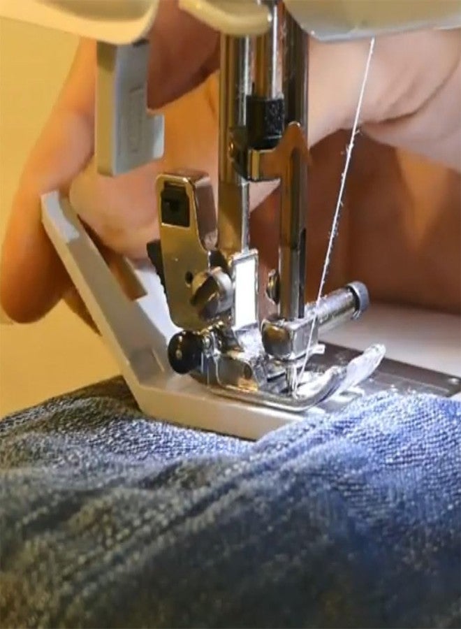 YEQIN Bulky Seam Jumper - Hump Jumping Presser Foot #413105601 Button Sewing Tool and Flush Plate Presser Foot for Chunky Denim and Hemlines - Compatible with Brother, Singer, Janome and Pfaff - Image 5