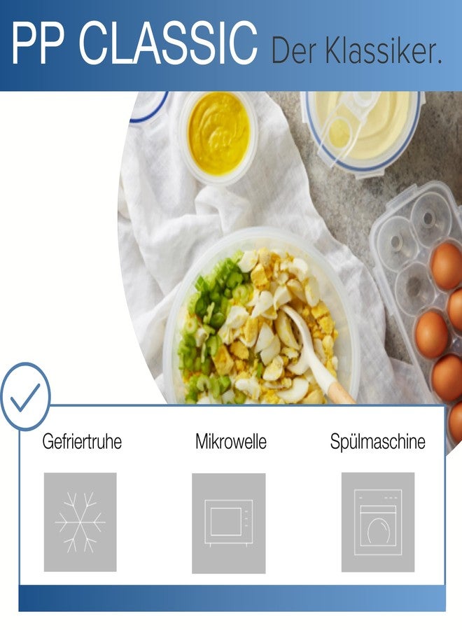 لوك اند لوك أغطية تخزين الطعام LOCK & LOCK Easy Essentials / حاويات محكمة الإغلاق، خالية من مادة BPA، مستطيلة الشكل - 37 أونصة - للمعكرونة، شفافة - Image 4