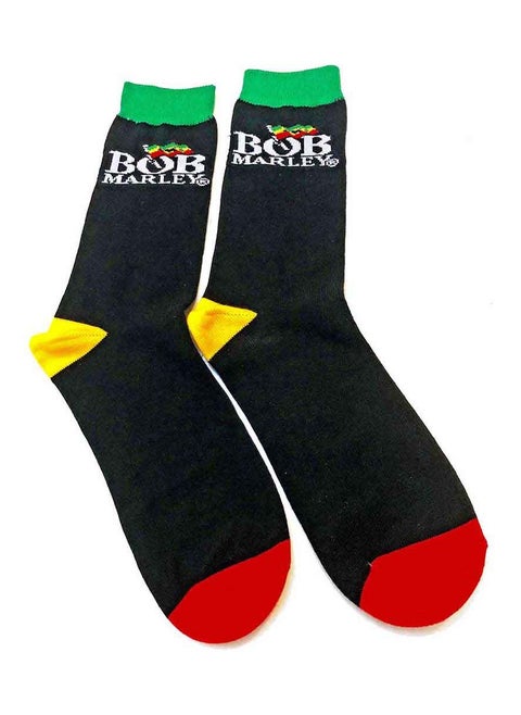 Bob Marley Unisex Ankle Socks featuring the 'Logo' design motif. Officially Licensed Merchandise. EU 40-45. Quality Comfortable Fabric Socks available in a black colourway.