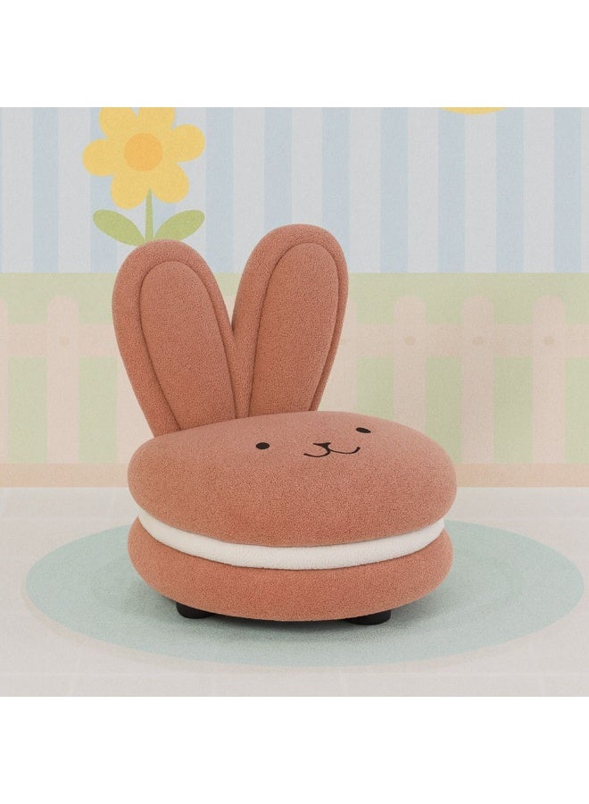 DANUBE HOME Bunny Macaron Kids Chair – Cute, Soft Upholstered Seat For Kids, Ideal For Bedroom, Playroom, Or Reading Nook – Pink & White - Image 2