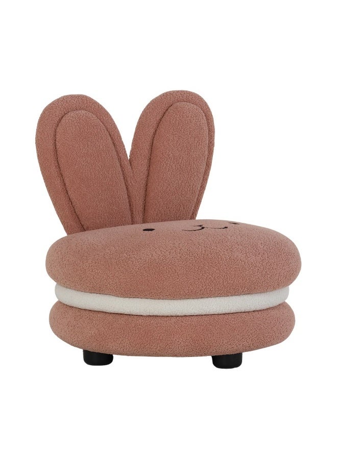 DANUBE HOME Bunny Macaron Kids Chair – Cute, Soft Upholstered Seat For Kids, Ideal For Bedroom, Playroom, Or Reading Nook – Pink & White - Image 3
