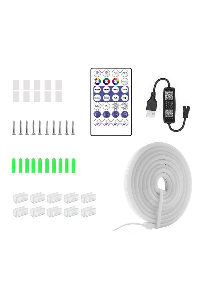 Leon Home App Controlled Music Sync Neon Light Rope with Bluetooth 2m - Image 5