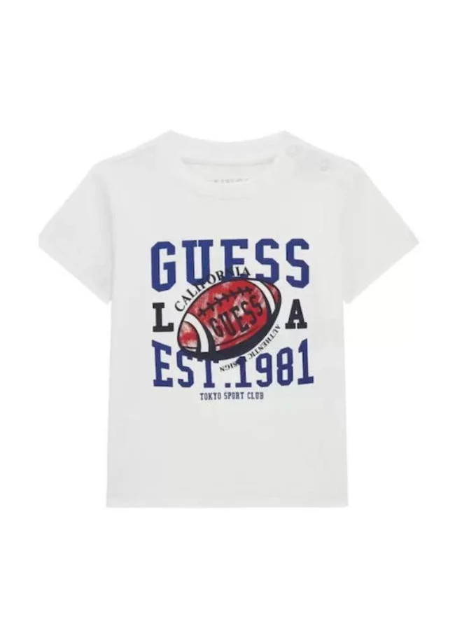 جس Kids Logo Crew Neck T-Shirt