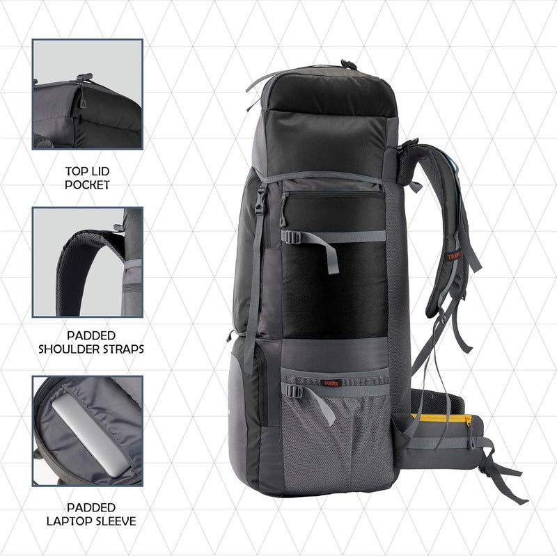 Trawoc حقيبة ظهر سفر TRAWOC STONEX 60L - Image 3