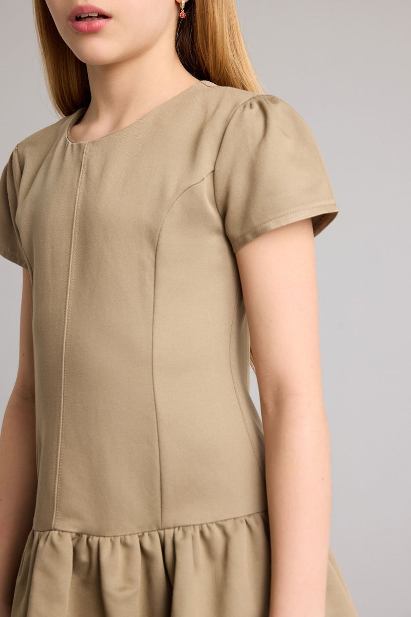 ديفاكتو فستان بناتي جبردين قصة عادية - Image 4