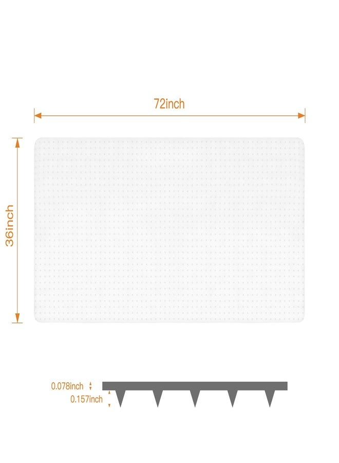 tonchean Clear Carpet Runner 72 x36 inch, Non Slip Carpet & Rug Protection, Carpet Cover for Pet Scratch Protection, Vinyl Floor Runners Prevent Carpet Rugs from Scratching Tearing Wearing - Image 4