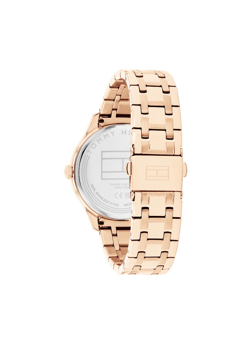 TOMMY HILFIGER - TOMMY HILFIGER ROUND ANALOG WOMEN'S LIGHT GREY CASE WATCH - 1782752 - Image 1