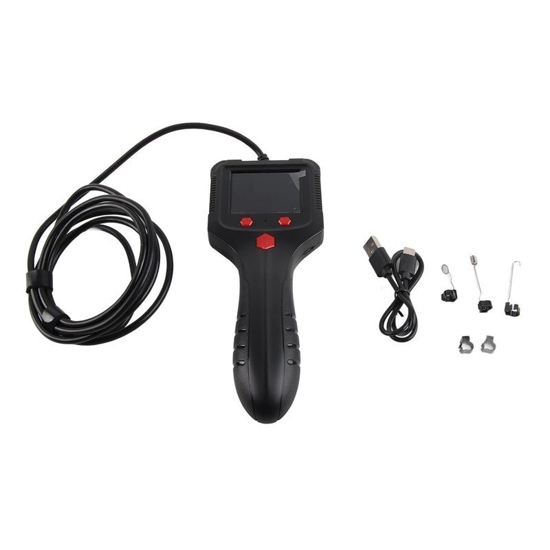 for Automotive and Pipeline Use - 1080P Borescope Inspection Camera - Handheld Industrial Endoscope with 2.4 Inch HD IPS Screen - 6.6 Foot Cable - ABS Housing - 5 Hour Battery Life (6.6ft Cable) - Image 1