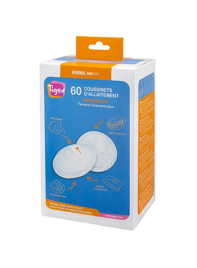 TIGEX 60 Normal Absorbent Breast Pads - Image 1