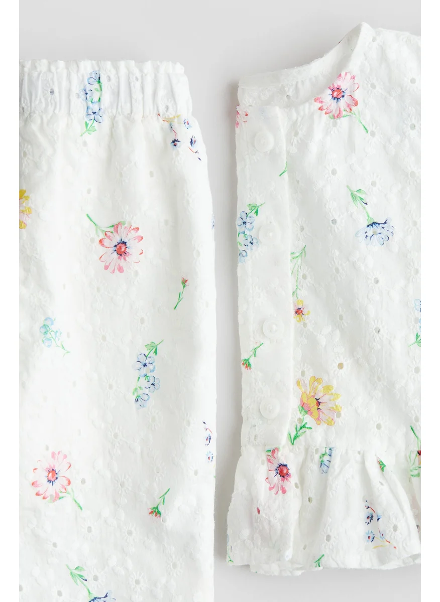 H&M 2-Piece Broderie Anglaise Set