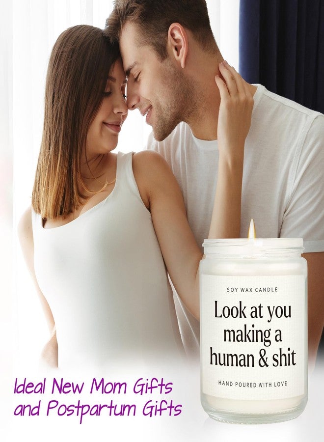 GoMelley Funny New Mom Gifts, Handmade Scented Lavender Candle for New Mom After Birth, Postpartum Gift for Moms, First Time Moms Mothers Day Gift, Soy Wax Candle, 7 Oz - Image 2