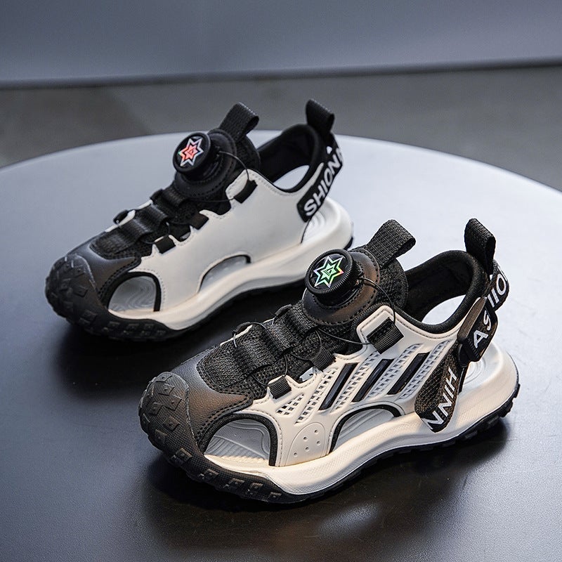 Boys' Closed-Toe Sandals 2025 Style For Older Children, Non-Slip Soft-Soled Children'S Sports Sandals, Girls' Beach Shoes - Image 1