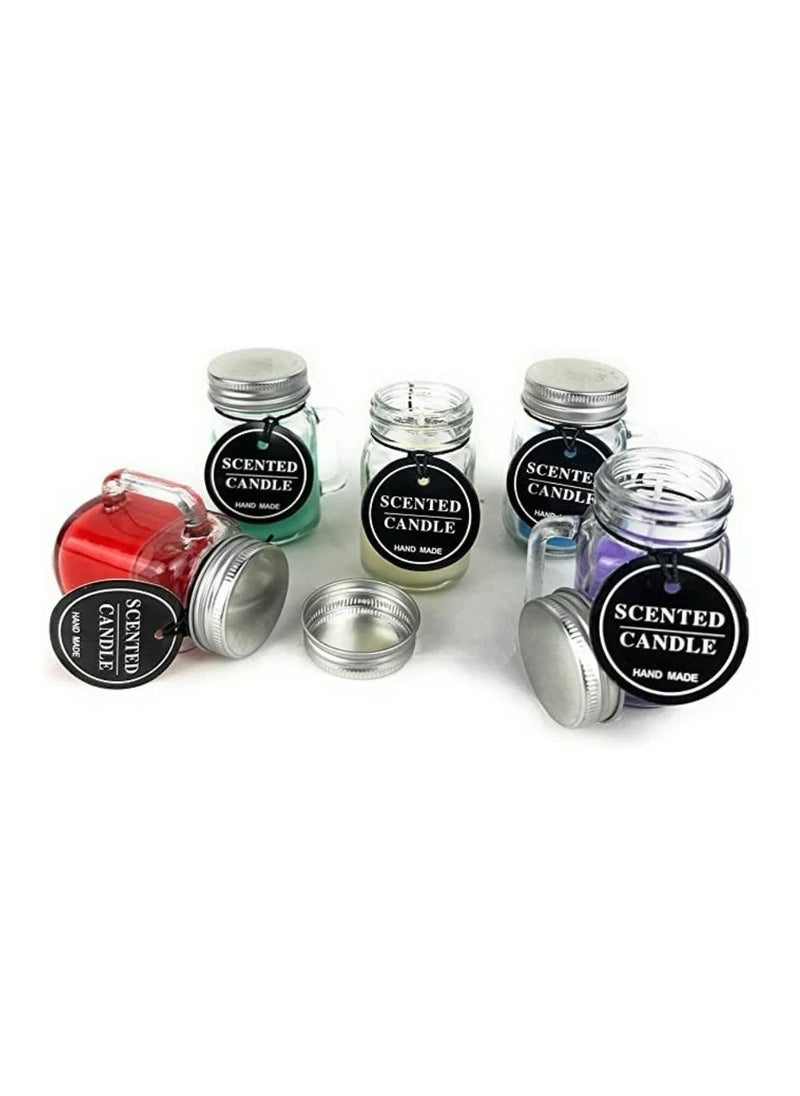 ماركة غير محددة شمع عطري  جار ازرق لشكل لديكور انيق  - Image 3