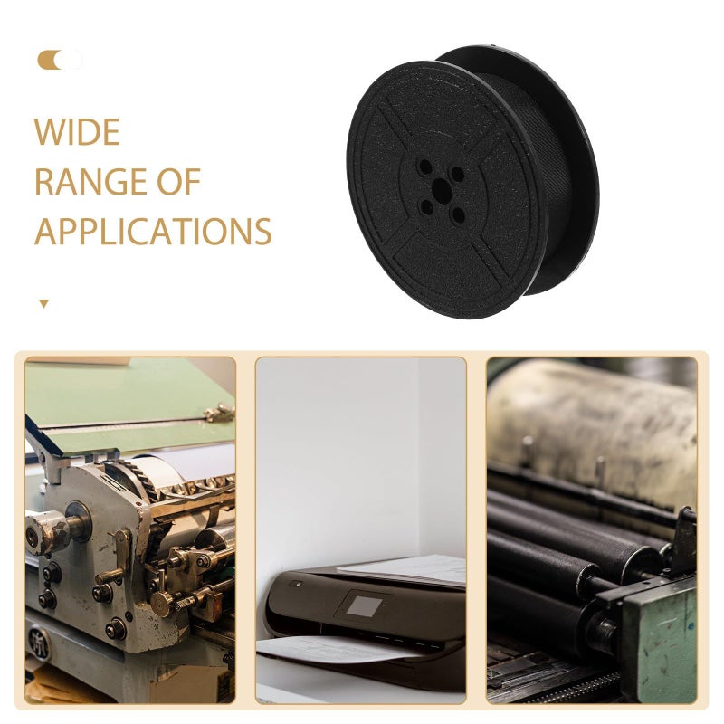 3 Pieces Black Typewriter Ribbon Spool Lightweight Compatible with Feiyu Hero Changkong Manual Retro Print - Image 4